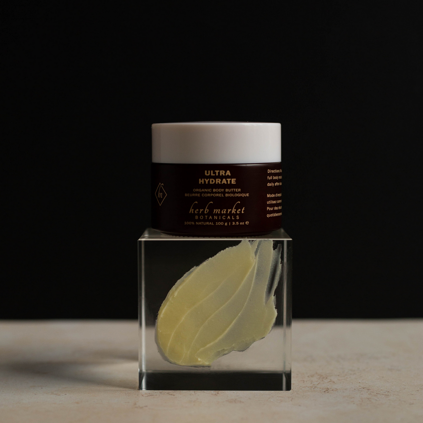 Beurre corporel biologique ultra hydratant